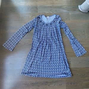 70s style dress bell sleeves